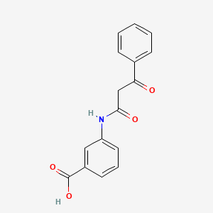 molecular formula C16H13NO4 B5566922 3-[(3-oxo-3-phenylpropanoyl)amino]benzoic acid 