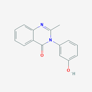 molecular formula C15H12N2O2 B5566960 3-(3-hydroxyphenyl)-2-methyl-4(3H)-quinazolinone CAS No. 40671-68-9