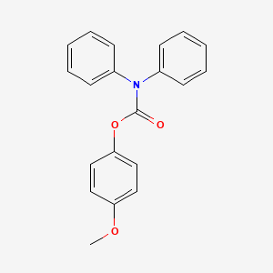 molecular formula C20H17NO3 B5566996 4-甲氧基苯基二苯甲氨酸酯 
