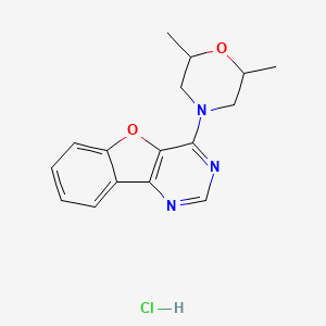 molecular formula C16H18ClN3O2 B5567020 4-(2,6-dimethylmorpholin-4-yl)[1]benzofuro[3,2-d]pyrimidine hydrochloride 