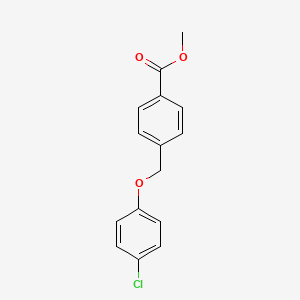 molecular formula C15H13ClO3 B5567139 methyl 4-[(4-chlorophenoxy)methyl]benzoate 