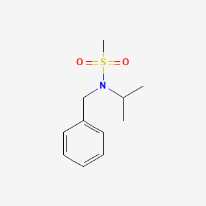 molecular formula C11H17NO2S B5567150 N-benzyl-N-isopropylmethanesulfonamide 