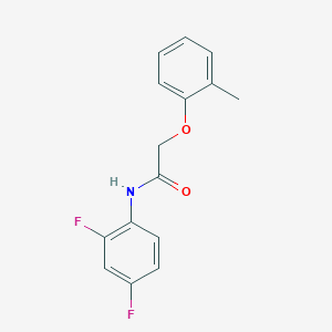 molecular formula C15H13F2NO2 B5567184 N-(2,4-difluorophenyl)-2-(2-methylphenoxy)acetamide 