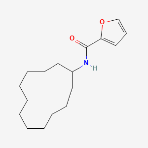 molecular formula C17H27NO2 B5567200 N-环十二烷基-2-呋喃酰胺 