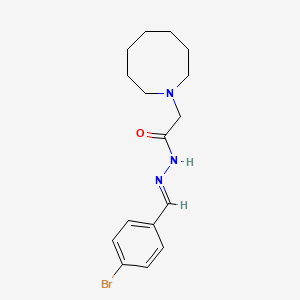 molecular formula C16H22BrN3O B5567231 2-(1-azocanyl)-N'-(4-bromobenzylidene)acetohydrazide 