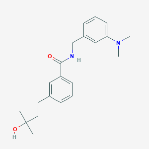 molecular formula C21H28N2O2 B5567365 N-[3-(dimethylamino)benzyl]-3-(3-hydroxy-3-methylbutyl)benzamide 