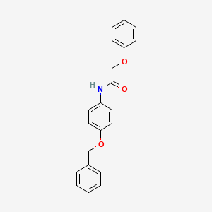 molecular formula C21H19NO3 B5567392 N-[4-(苯甲氧基)苯基]-2-苯氧基乙酰胺 