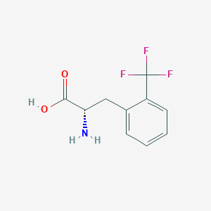 molecular formula C10H10F3NO2 B556742 L-2-三氟甲基苯丙氨酸 CAS No. 119009-47-1