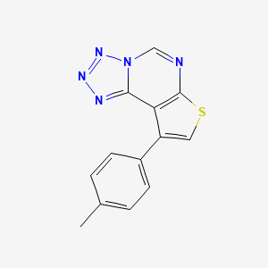9-(4-methylphenyl)tetrazolo[1,5-c]thieno[3,2-e]pyrimidine