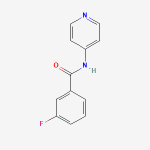 molecular formula C12H9FN2O B5567471 3-氟-N-4-吡啶基苯甲酰胺 CAS No. 113204-24-3