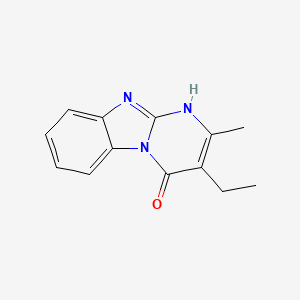 molecular formula C13H13N3O B5567479 3-乙基-2-甲基吡啶并[1,2-a]苯并咪唑-4(1H)-酮 