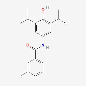 molecular formula C20H25NO2 B5567582 N-(4-hydroxy-3,5-diisopropylphenyl)-3-methylbenzamide 