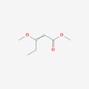 molecular formula C₇H₁₂O₃ B055676 3-甲氧基戊-2-烯酸甲酯 CAS No. 104065-67-0