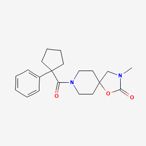 molecular formula C20H26N2O3 B5567611 3-甲基-8-[(1-苯基环戊基)羰基]-1-氧杂-3,8-二氮杂螺[4.5]癸烷-2-酮 