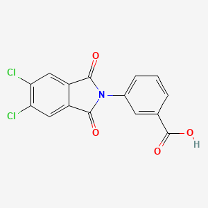 molecular formula C15H7Cl2NO4 B5567677 3-(5,6-dichloro-1,3-dioxo-1,3-dihydro-2H-isoindol-2-yl)benzoic acid 