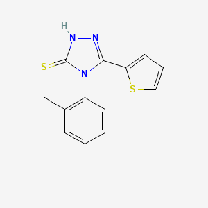 molecular formula C14H13N3S2 B5567698 4-(2,4-二甲苯基)-5-(2-噻吩基)-4H-1,2,4-三唑-3-硫醇 