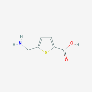 molecular formula C6H7NO2S B055677 5-(氨甲基)噻吩-2-羧酸 CAS No. 120889-75-0