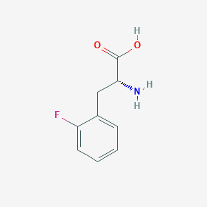 molecular formula C9H10FNO2 B556774 2-Fluoro-D-phenylalanine CAS No. 97731-02-7