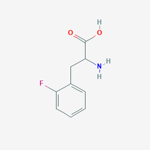 molecular formula C9H10FNO2 B556775 2-氟代-dl-苯丙氨酸 CAS No. 2629-55-2
