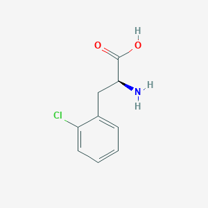 molecular formula C9H10ClNO2 B556779 2-氯-L-苯丙氨酸 CAS No. 103616-89-3