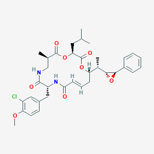 molecular formula C35H43ClN2O8 B055678 隐藻毒素 CAS No. 124689-65-2