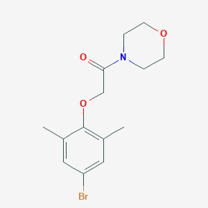 molecular formula C14H18BrNO3 B5567800 4-[(4-bromo-2,6-dimethylphenoxy)acetyl]morpholine 