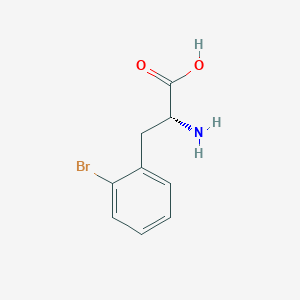 molecular formula C9H10BrNO2 B556783 2-溴-D-苯丙氨酸 CAS No. 267225-27-4