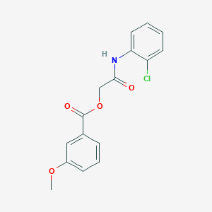 molecular formula C16H14ClNO4 B5567835 2-[(2-chlorophenyl)amino]-2-oxoethyl 3-methoxybenzoate 