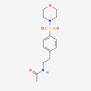 molecular formula C14H20N2O4S B5567884 N-{2-[4-(4-morpholinylsulfonyl)phenyl]ethyl}acetamide 