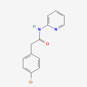 molecular formula C13H11BrN2O B5567935 2-(4-bromophenyl)-N-2-pyridinylacetamide 