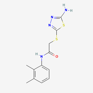 molecular formula C12H14N4OS2 B5568066 2-[(5-amino-1,3,4-thiadiazol-2-yl)thio]-N-(2,3-dimethylphenyl)acetamide 