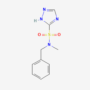 molecular formula C10H12N4O2S B5568074 N-benzyl-N-methyl-1H-1,2,4-triazole-5-sulfonamide 