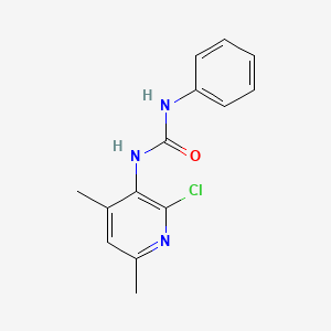 molecular formula C14H14ClN3O B5568080 N-(2-chloro-4,6-dimethylpyridin-3-yl)-N'-phenylurea 