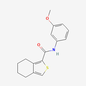 molecular formula C16H17NO2S B5568103 N-(3-methoxyphenyl)-4,5,6,7-tetrahydro-2-benzothiophene-1-carboxamide 
