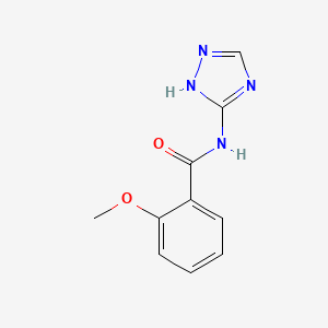 molecular formula C10H10N4O2 B5568118 2-methoxy-N-1H-1,2,4-triazol-3-ylbenzamide 