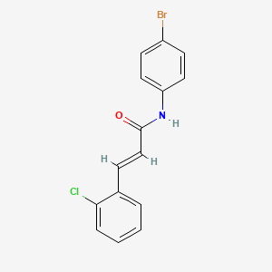 molecular formula C15H11BrClNO B5568192 N-(4-bromophenyl)-3-(2-chlorophenyl)acrylamide 