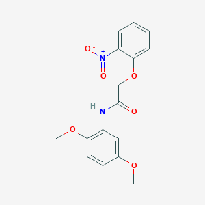 molecular formula C16H16N2O6 B5568268 N-(2,5-dimethoxyphenyl)-2-(2-nitrophenoxy)acetamide 