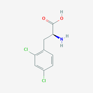 molecular formula C9H9Cl2NO2 B556831 2,4-Dichloro-L-phenylalanine CAS No. 111119-36-9