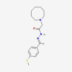 2-(1-azocanyl)-N'-[4-(methylthio)benzylidene]acetohydrazide