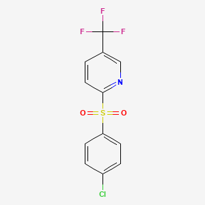 2-[(4-chlorophenyl)sulfonyl]-5-(trifluoromethyl)pyridine
