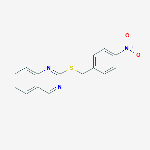 4-methyl-2-[(4-nitrobenzyl)thio]quinazoline