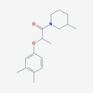 molecular formula C17H25NO2 B5568377 1-[2-(3,4-dimethylphenoxy)propanoyl]-3-methylpiperidine 