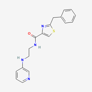 2-benzyl-N-[2-(3-pyridinylamino)ethyl]-1,3-thiazole-4-carboxamide