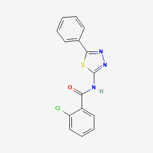 2-chloro-N-(5-phenyl-1,3,4-thiadiazol-2-yl)benzamide