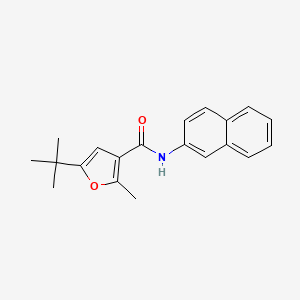 molecular formula C20H21NO2 B5568408 5-tert-butyl-2-methyl-N-2-naphthyl-3-furamide 