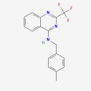 N-(4-methylbenzyl)-2-(trifluoromethyl)-4-quinazolinamine