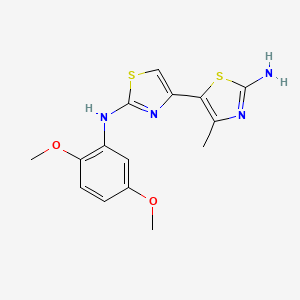 N~2~-(2,5-dimethoxyphenyl)-4'-methyl-4,5'-bi-1,3-thiazole-2,2'-diamine