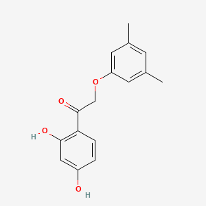 1-(2,4-dihydroxyphenyl)-2-(3,5-dimethylphenoxy)ethanone