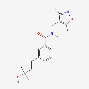 N-[(3,5-dimethyl-4-isoxazolyl)methyl]-3-(3-hydroxy-3-methylbutyl)-N-methylbenzamide