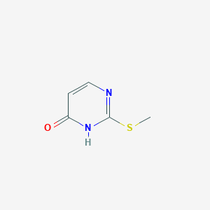 molecular formula C5H6N2OS B055685 2-(甲硫基)嘧啶-4-醇 CAS No. 124700-69-2